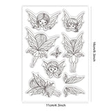 Custom Summer Theme PVC Plastic Clear Stamps, for DIY Scrapbooking, Photo Album Decorative, Cards Making, Fairy, 160x110mm