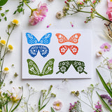 Custom Summer Theme PVC Plastic Clear Stamps, for DIY Scrapbooking, Photo Album Decorative, Cards Making, Butterfly, 160x110mm