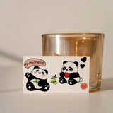 Halloween PVC Plastic Clear Stamps, for DIY Scrapbooking, Photo Album Decorative, Cards Making, Panda, 160x110mm