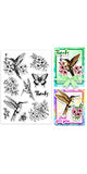 PVC Plastic Clear Stamps, for DIY Scrapbooking, Photo Album Decorative, Cards Making, Hummingbird, 160x110mm