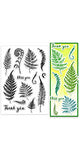 PVC Plastic Clear Stamps, for DIY Scrapbooking, Photo Album Decorative, Cards Making, Pteridophyta, 160x110mm