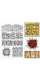 PVC Plastic Clear Stamps, for DIY Scrapbooking, Photo Album Decorative, Cards Making, Mixed Shapes, 160x110mm