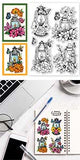 Halloween PVC Plastic Clear Stamps, for DIY Scrapbooking, Photo Album Decorative, Cards Making, Hand Lantern, 160x110mm