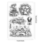 Custom Summer Theme PVC Plastic Clear Stamps, for DIY Scrapbooking, Photo Album Decorative, Cards Making, Mixed Shapes, 160x110mm