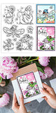 Custom Summer Theme PVC Plastic Clear Stamps, for DIY Scrapbooking, Photo Album Decorative, Cards Making, Gnome, 160x110mm