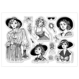 Halloween PVC Plastic Clear Stamps, for DIY Scrapbooking, Photo Album Decorative, Cards Making, Human, 160x110mm