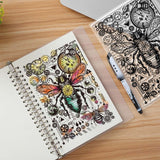 Halloween PVC Plastic Clear Stamps, for DIY Scrapbooking, Photo Album Decorative, Cards Making, Bees, 160x110mm