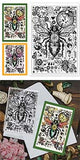 Halloween PVC Plastic Clear Stamps, for DIY Scrapbooking, Photo Album Decorative, Cards Making, Bees, 160x110mm