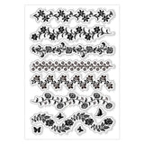 Halloween PVC Plastic Clear Stamps, for DIY Scrapbooking, Photo Album Decorative, Cards Making, Flower, 160x110mm