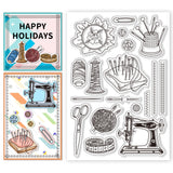 Halloween PVC Plastic Clear Stamps, for DIY Scrapbooking, Photo Album Decorative, Cards Making, Mixed Shapes, 160x110mm