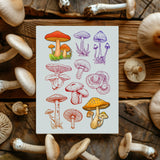 Halloween PVC Plastic Clear Stamps, for DIY Scrapbooking, Photo Album Decorative, Cards Making, Mushroom, 160x110mm