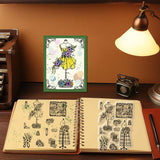 Halloween PVC Plastic Clear Stamps, for DIY Scrapbooking, Photo Album Decorative, Cards Making, Clothes, 160x110mm