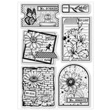 Halloween PVC Plastic Clear Stamps, for DIY Scrapbooking, Photo Album Decorative, Cards Making, Flower, 160x110mm