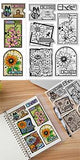 Halloween PVC Plastic Clear Stamps, for DIY Scrapbooking, Photo Album Decorative, Cards Making, Flower, 160x110mm