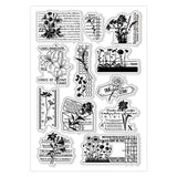 Halloween PVC Plastic Clear Stamps, for DIY Scrapbooking, Photo Album Decorative, Cards Making, Mixed Shapes, 160x110mm