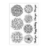 Custom Summer Theme PVC Plastic Clear Stamps, for DIY Scrapbooking, Photo Album Decorative, Cards Making, Plants, 160x110mm