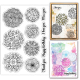 Custom Summer Theme PVC Plastic Clear Stamps, for DIY Scrapbooking, Photo Album Decorative, Cards Making, Plants, 160x110mm