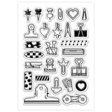 Halloween PVC Plastic Clear Stamps, for DIY Scrapbooking, Photo Album Decorative, Cards Making, Tool, 160x110mm