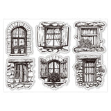 Halloween PVC Plastic Clear Stamps, for DIY Scrapbooking, Photo Album Decorative, Cards Making, Window, 160x110mm