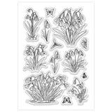 Halloween PVC Plastic Clear Stamps, for DIY Scrapbooking, Photo Album Decorative, Cards Making, Flower, 160x110mm