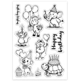 Custom Summer Theme PVC Plastic Clear Stamps, for DIY Scrapbooking, Photo Album Decorative, Cards Making, Animals, 160x110mm