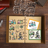 Halloween PVC Plastic Clear Stamps, for DIY Scrapbooking, Photo Album Decorative, Cards Making, Mixed Shapes, 160x110mm