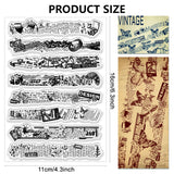 Halloween PVC Plastic Clear Stamps, for DIY Scrapbooking, Photo Album Decorative, Cards Making, Mixed Shapes, 160x110mm