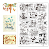 Halloween PVC Plastic Clear Stamps, for DIY Scrapbooking, Photo Album Decorative, Cards Making, Insects, 160x110mm