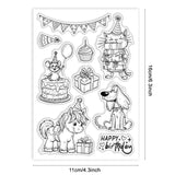 Custom Summer Theme PVC Plastic Clear Stamps, for DIY Scrapbooking, Photo Album Decorative, Cards Making, Party, 160x110mm