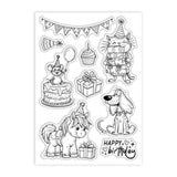 Custom Summer Theme PVC Plastic Clear Stamps, for DIY Scrapbooking, Photo Album Decorative, Cards Making, Party, 160x110mm