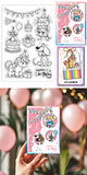 Custom Summer Theme PVC Plastic Clear Stamps, for DIY Scrapbooking, Photo Album Decorative, Cards Making, Party, 160x110mm