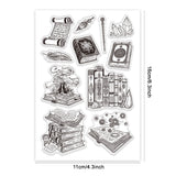 Custom Summer Theme PVC Plastic Clear Stamps, for DIY Scrapbooking, Photo Album Decorative, Cards Making, Book, 160x110mm