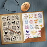 Halloween PVC Plastic Clear Stamps, for DIY Scrapbooking, Photo Album Decorative, Cards Making, Word, 160x110mm