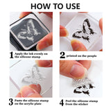 Halloween PVC Plastic Clear Stamps, for DIY Scrapbooking, Photo Album Decorative, Cards Making, Plants, 160x110mm