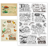 Halloween PVC Plastic Clear Stamps, for DIY Scrapbooking, Photo Album Decorative, Cards Making, Plants, 160x110mm