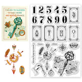 Halloween PVC Plastic Clear Stamps, for DIY Scrapbooking, Photo Album Decorative, Cards Making, Number, 160x110mm