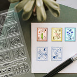 Halloween PVC Plastic Clear Stamps, for DIY Scrapbooking, Photo Album Decorative, Cards Making, Flower, 160x110mm