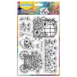 Halloween PVC Plastic Clear Stamps, for DIY Scrapbooking, Photo Album Decorative, Cards Making, Flower, 160x110mm