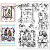 Halloween PVC Plastic Clear Stamps, for DIY Scrapbooking, Photo Album Decorative, Cards Making, Human, 160x110mm