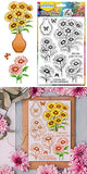 Halloween PVC Plastic Clear Stamps, for DIY Scrapbooking, Photo Album Decorative, Cards Making, April Daisy, 160x110mm