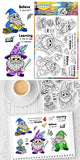 Halloween PVC Plastic Clear Stamps, for DIY Scrapbooking, Photo Album Decorative, Cards Making, Gnome, 160x110mm