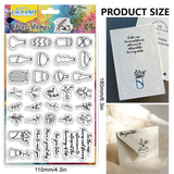 Halloween PVC Plastic Clear Stamps, for DIY Scrapbooking, Photo Album Decorative, Cards Making, Vase, 160x110mm