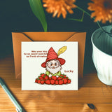 Halloween PVC Plastic Clear Stamps, for DIY Scrapbooking, Photo Album Decorative, Cards Making, Gnome, 160x110mm