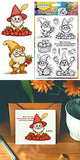 Halloween PVC Plastic Clear Stamps, for DIY Scrapbooking, Photo Album Decorative, Cards Making, Gnome, 160x110mm