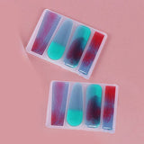 DIY Silicone Hair Clip Molds, Resin Casting Molds, for UV Resin, Epoxy Resin Jewelry Making, Rectangle & Teardrop & Column, White, 78x104x3.5mm, Inner Diameter: 70x16~25mm