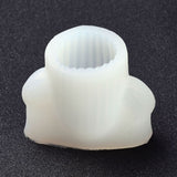 3PCS DIY Woolen Cactus Candle Mold Silicone, For UV Resin, Epoxy Resin Jewelry Making, White, 7.4x4.3x5.6cm, Inner Diameter: 3.2x3.5cm