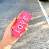 2PCS Wavy Letter Silicone Candle Mold, Word LOVE, DIY Candle Making Molds, White, 13.2x5.7x3.5cm