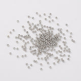 Brass Crimp Beads, Cadmium Free & Lead Free, Rondelle, Nickel Color, about 2mm in diameter, 1.2mm long, hole: 1.2mm, 10000pc/Set