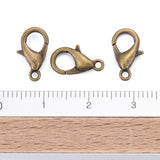 Zinc Alloy Lobster Claw Clasps, Parrot Trigger Clasps, Cadmium Free & Nickel Free & Lead Free, Antique Bronze, 12x6mm, Hole: 1.2mm, 1000pc/Set