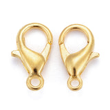 Zinc Alloy Lobster Claw Clasps, Parrot Trigger Clasps, Cadmium Free & Nickel Free & Lead Free, Golden, 12x6mm, Hole: 1.2mm, 1000pc/Set